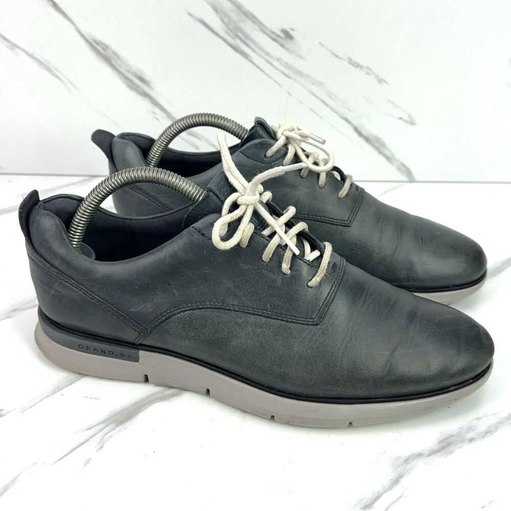Cole Haan Shoes Mens Size 8.5 Blue Leather Grand OS Casual Lace Up Sneakers